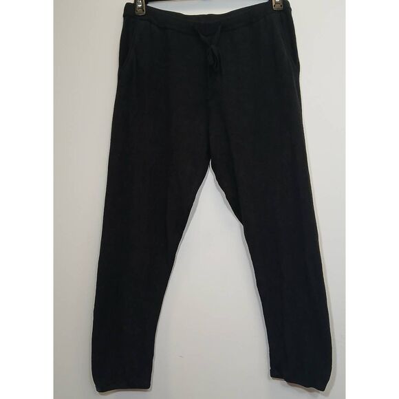 Barefoot Dreams Pants - Barefoot dreams womens large. Sweatpants cozy chic black soft cropped
